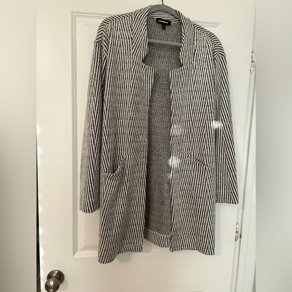 Express Sweaters - Express Patterned Cardigan